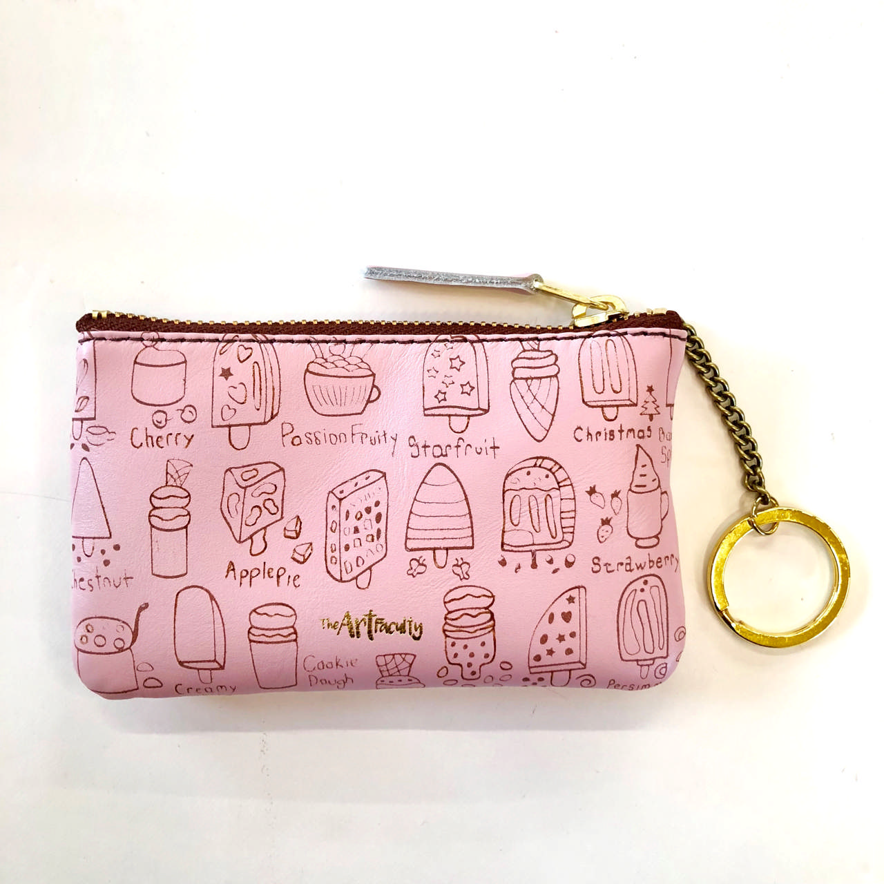 Mini Zip Pouch Pink - Ice Cream