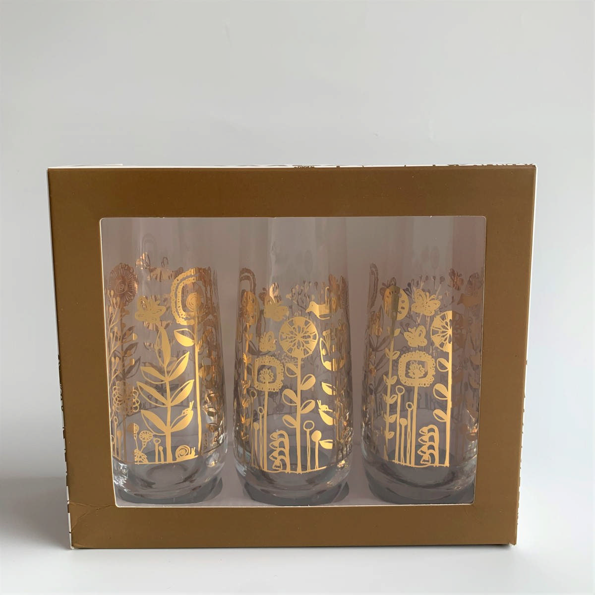 Champagne Flutes Set of 3 - Blossoms